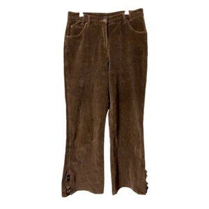 Jeanne Pierre Brown Corduroy Jeans Pants Vintage Women’s‎ 12 Casual Retro Preppy